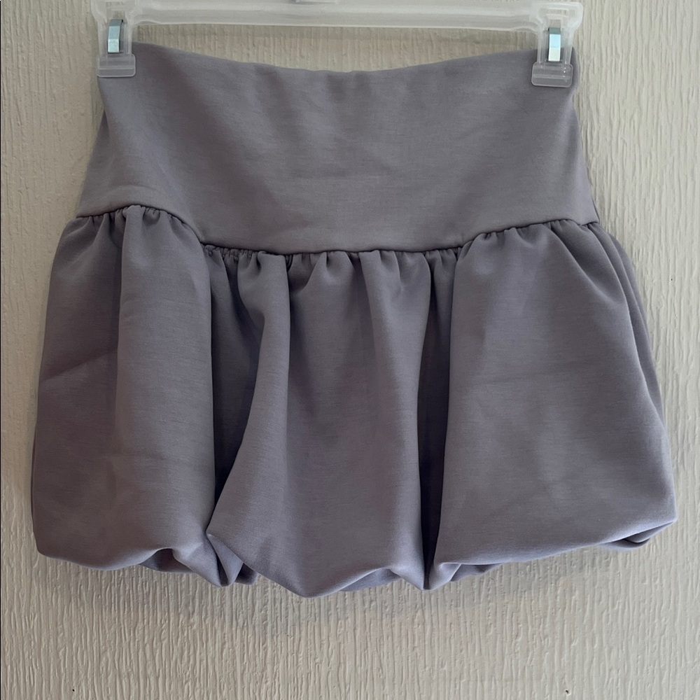 Gray Bubble Skirt